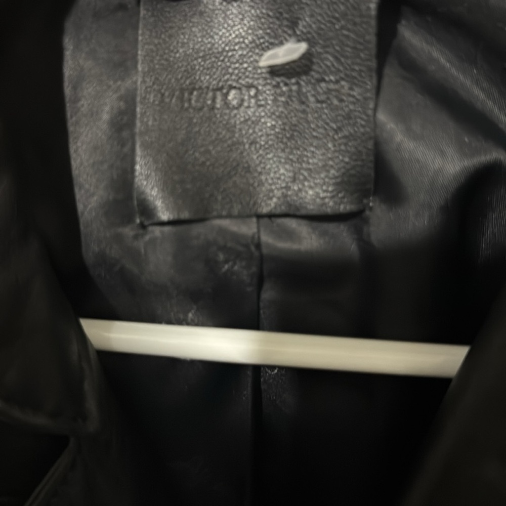 Leather women’s bike jacket authentic VICTOR HUGO - Picture 9 of 10